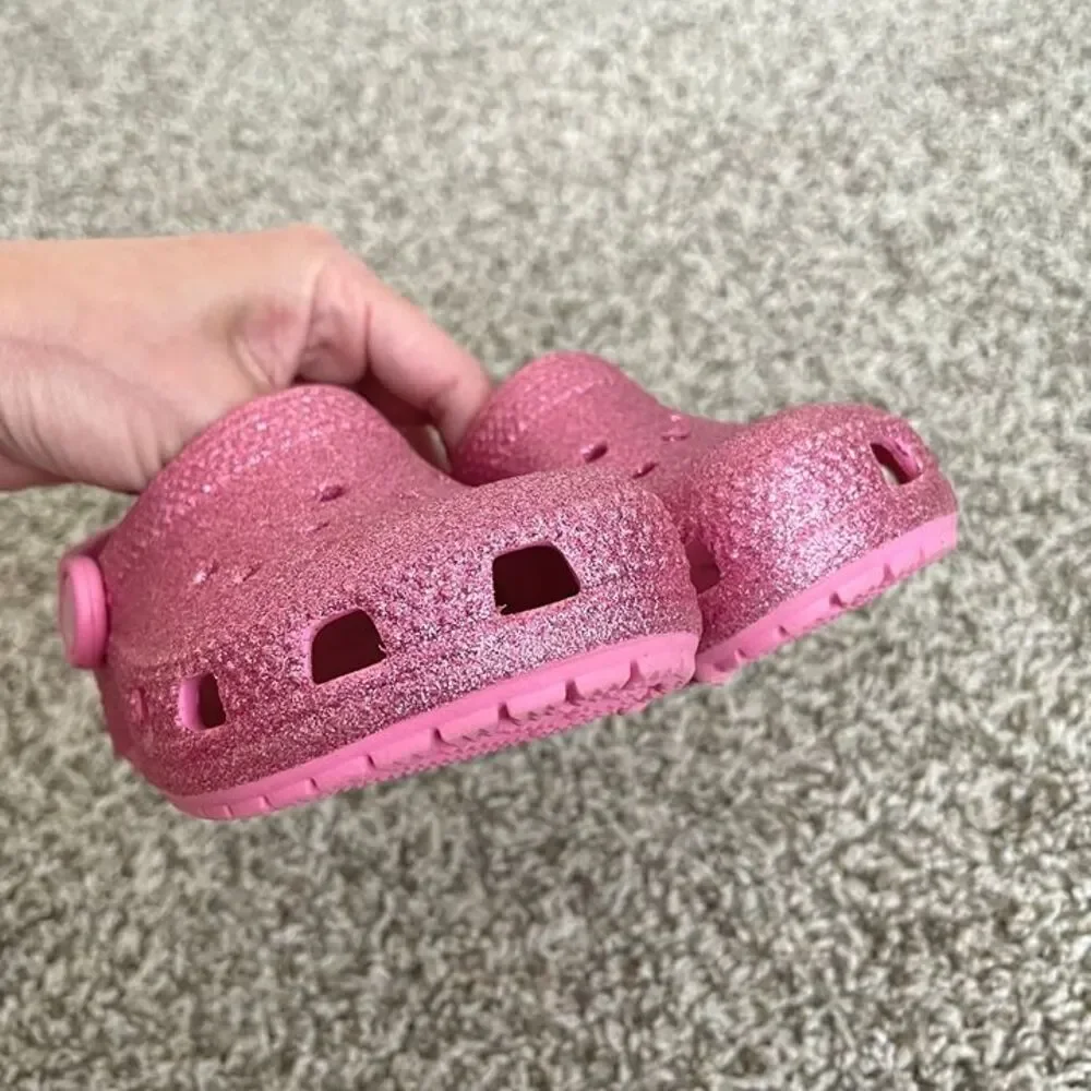 Size 8 / Toddler Girl Glitter Crocs